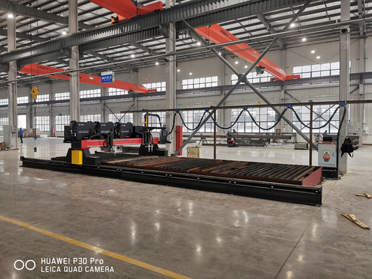 دستگاه برش پلاسما CNC با سرعت بالا نوار عمودی چند سر برای صنعتی
