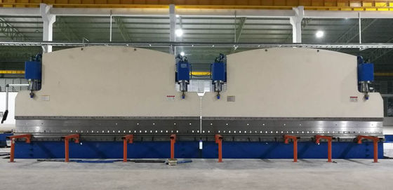 ترمز فشار هیدرولیک CNC Tandem با نیروی کار 320 تن و طول میز 6000 میلی متر با سیستم CNC DELEM DA53T