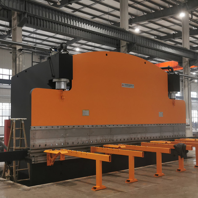 ترمز فشار هیدرولیک CNC 400 تن با طول کاری 8000 میلی متر و کنترل DELEM DA53T