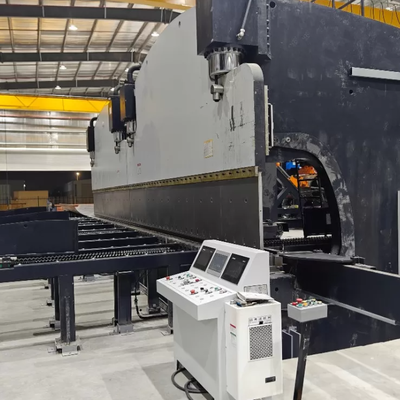 ترمز فشار هیدرولیک CNC 400 تن با طول کاری 8000 میلی متر و کنترل DELEM DA53T