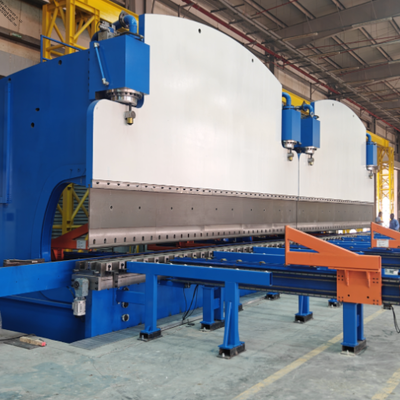ماشین ترمز فشار هیدرولیک CNC Tandem با نیروی کار 2X1200Ton و طول میز 2X6250mm برای عمر طولانی
