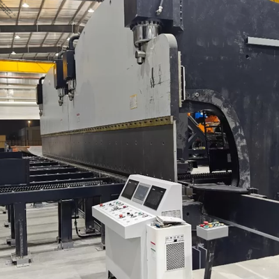 ترمز فشار هیدرولیک CNC Tandem با نیروی کار 320 تن و طول میز 6000 میلی متر با سیستم CNC DELEM DA53T