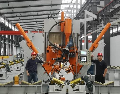 حداکثر قطر 500mm 12000mm قطب روشن ماشین جوشکاری بسته برای قطب ارتباطات 5G