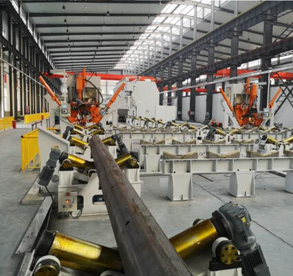 HM2500/14000 14 متر CNC اتوماتیک درز قطب نور بسته شدن دستگاه جوش حداکثر قطر 2500 میلی متر